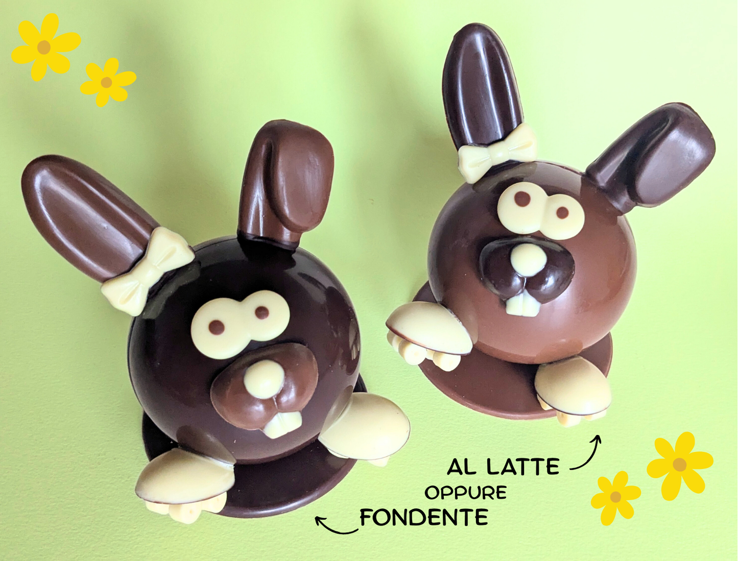 Coniglietta Paoletta 200g al latte o fondente