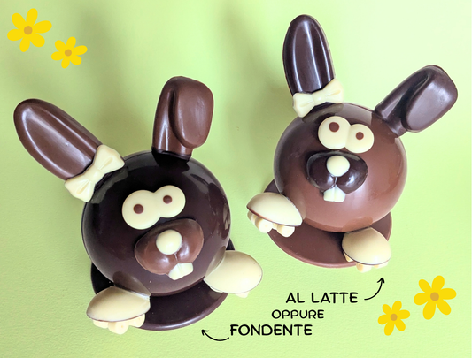 Coniglietta Paoletta 200g al latte o fondente