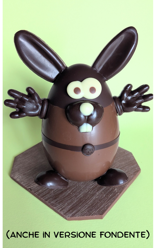 Uovo Super-Rabbit 300g al latte o fondente